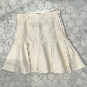 Marc Jacobs Size 6 white cotton fully lined skirt